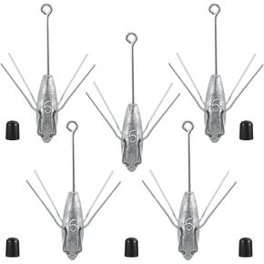 Sputnik Sinkers Fishing Weights Sinkers Surf and Pier Fishing Sinkers Long Tails for Saltwater Fishing Gear Tackle 2oz 3oz 4oz 5oz 6oz