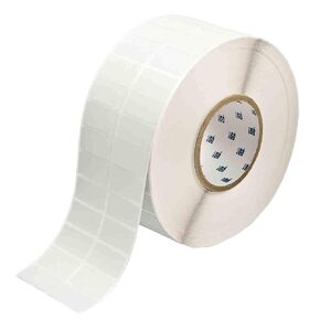 Brady THT-6-438-10 1.5" Width x 0.75" Height, B-438 Tamper Evident Metallized Polyester, Matte Finish Silver Thermal Transfer Printable Label (10000 per Roll)