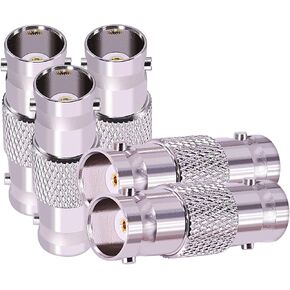 5pcs BNC Adapters Female to Femal Coax Coaxial Connector for 3G/6G HD SDI Cable Switcher CCTV Video Transmitter Camera System
