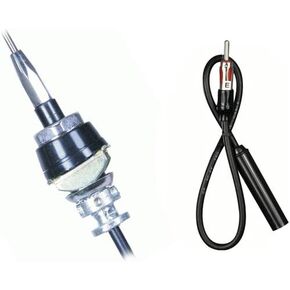 Harmony Audio Bundle Compatible with 1985-1999 Cadillac DeVille HA-44GM935 Replacement OEM Style Mast Antenna, and HA-ANTEXT12 12" Antenna Extension Cable