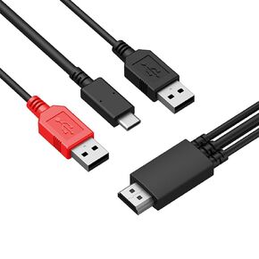 3-in-1 Cable for XPPen Artist12 Pro, Artist13.3Pro, Artist13.3Pro V2, Artist15.6 Pro V2, Artist15.6 Pro Drawing Pen Tablets