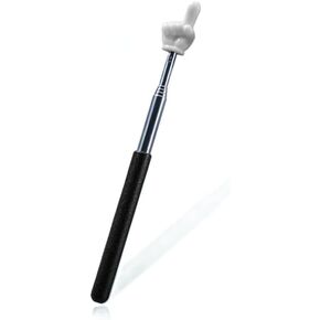 Black Telescopic Teacher Pointer (21.6 Inch),Metal Retractable Handheld Presenter Stick for Classroom Whiteboard and Lectures,Teaching Aid, Presentation Pointer Tool,Office and School Supplies