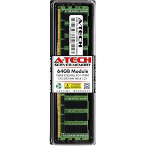 A-Tech 64GB RAM Replacement for Hynix HMAA8GL7MMR4N-TF | DDR4 2133MHz PC4-17000 (PC4-2133P) 4Rx4 1.2V ECC LRDIMM Load Reduced DIMM 288-Pin Memory Module