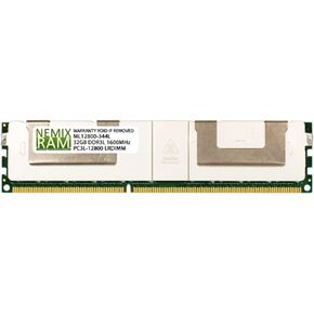 NEMIX RAM 64GB (2X32GB) DDR3 1600MHZ PC3-12800 4Rx4 1.35V 240-PIN ECC LRDIMM Load Reduced Server Memory KIT