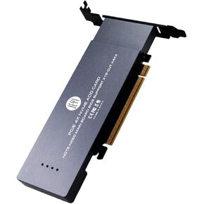 JEYI iHyper-Pro M.2 X16 to 4X PCIE 4.0 GEN4 Expansion Card Supports NVMe M.2 m Key 2280 up to 32Gbps for VROC NVMe Raid (iHyper-Pro)