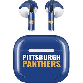 Skinit Skinit Audio Audio Skin متوافق مع Apple Airpods (3rd Gen ، 2021) - تصميم Pittsburgh Panthers المرخص رسميًا