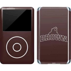 Skinit Decal MP3 Player Skin Compatible with iPod Classic (6th Gen) 80GB - Officially Licensed College Brown University Outline Design