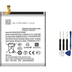 Replacement 3.88V EB-BF725ABY Battery Compatible with Galaxy Z Flip 4 SM-F721 SM-F721U SM-F721U1 F721N EB-BF723ABY,1ICP5/49/63 2630mAh