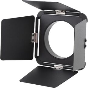 Yunseity Video Light Four Leaf Baffle, for Bowens Small Mount, Portable Folding Light Baffle for Photography, Easy Storage, for Portraits Vlogging and Still Life