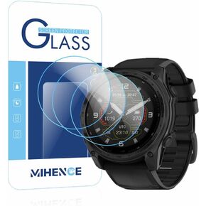 Screen Protector Compatible for Garmin Tactix 8 51mm AMOLED/Solar Smartwatch, 9H Tempered Glass Protective Film (3 PCS)