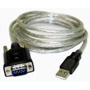 AYA 5Ft. USB 2.0 to Serial (9-pin) DB-9 RS-232 Adapter (FTDI) for Win 7/8/10, Mac, Redhat Linux, Android