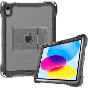 Brenthaven 360+ Case Fits ONLY iPad 11th Generation A16 & 10th Gen 2022 10.9 inch Lightweight Drop Tested Touch ID Compatible Clear Back Cover Rugged Corners Durable Easy Access Protective Cases