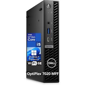 Dell OptiPlex 7020 MFF 7000 Micro Form Factor Mini Business Desktop Computer, Intel Hexa-Core i5-12500T (Beat i7-11700T), 32GB DDR5 RAM, 2TB PCIe SSD, WiFi 6E, 3-Monitor Support 4K, Windows 11 Pro