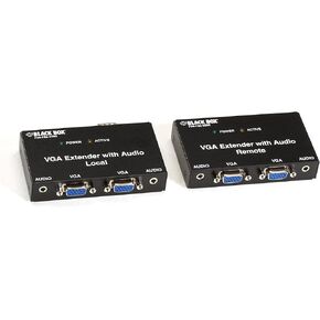 Black Box VGA Extender Kit with Audio, 2-Port Local, 2-Port Remote