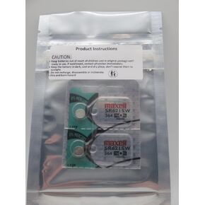 2 x MAXELL SR621SW 364 D364 602 1.55v Silver Oxide Button Cell Watch Battery - Official Genuine Maxell