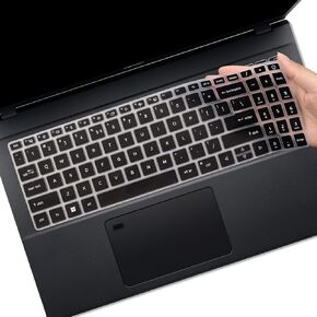 Keyboard Cover for Acer Swift 16 AI SF16-51T-76TG, Swift X 16 SFX16-52G SFX16-61G, Swift Go 16 SFG16-71 SFG16-72T, Swift Edge 16 SFE16-43 SFE16-44 (Not fit Swift Edge 16 SFE16-41 SFE16-42)-Black