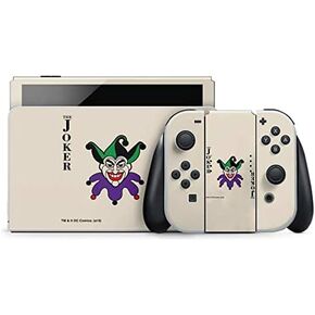 Skinit Decal Gaming Skin Compatible with Nintendo Switch OLED (2021) - Officially Licensed DC Comics The Joker The Classic Art Design