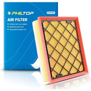 PHILTOP Engine Air Filter, EAF069 (CA11480) Replacement for Edge 2015-2021, Fusion 2013-2020, MKX 2016-2018, MKZ 2013-2020, Nautilus, Continental Air Filter, Protect Engine & Improves Acceleration