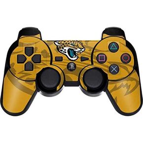 Skinit Decal Gaming Skin Compatible with PS3 Dual Shock Wireless Controller - Officially Licensed NFL Jacksonville Jaguars Double Vision Design