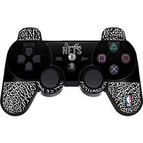 Skinit Decal Gaming Skin for PS3 Dual Shock Wireless Controller - Officially Licensed NBA Brooklyn Nets Elephant Print Design