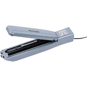 PowerXL Duo NutriSealer Food Vacuum Sealer Machine with Vacuum Seal Bags & Rolls, Double Airtight Sealing with Built-in Cutter, Small Snack Bag Capability, Safety Certified, Lab Tested, LED Indicator Lights, 11 inch (Slate)