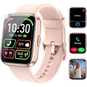 Smart Watches for Women and Men - Smart Watch Compatible for iPhone Android Phone,Alexa,Call & Notification Alerts,Heart Rate & Sleep Monitor,3 ATM Waterproof 1.83 Inches Fitness Tracker