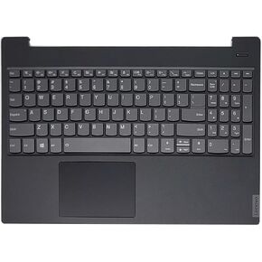 New Replacement for Lenovo Ideapad S340-15IWL S340-15API S340-15IIL S340-15 81N8 Laptop Upper Case Palmrest Backlit Keyboard Touchpad Assembly Part 5CB0S18753 5CB0S18817 5CB0S18691 Black
