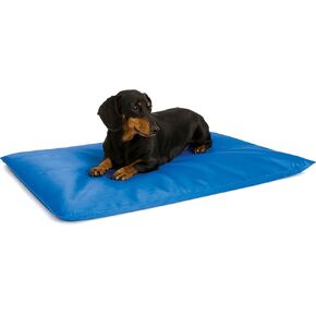 K&H Pet Products Cool Bed III Dog Cooling Mat, Cooling Dog Beds for Medium Dogs, Dog Cooling Mat for Dog Carrier, Outdoor Dog Bed Cooling Pad for Dog, Pet Cooling Mat - Blue Medium 22 X 32 Inches