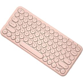 Wireless Silent Keyboard and Mouse Combo Compatible with Pro and PC Laptops Portable Set(Pink Set)