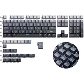 Gradient Backlit Keycaps Profile PBT Double Shot Compatible with MX Switch Mechanical Keyboards RGB Keycaps
