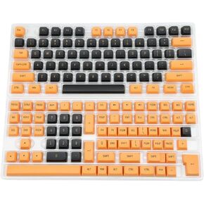 مجموعة Keycap ذات اللقطة المزدوجة الأحمر والأسود مجموعة 150K CSA ملفات تعريف MX نمط ميكانيكي (برتقالي أسود) in Kuwait