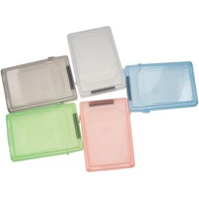 5Pcs 2.5 inch Plastic HDD Case, Hard Disk Drive Transparent Box, Shockproof Anti Static Hard Disk Drive Protection Storage Cases