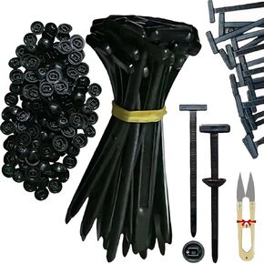 150PCS Automotive Zipper Clips Zip Ties,Nylon Universal Cable Tie Buckle for Car,Heavy Duty Self-Locking Zip Ties Holder with Pin & Button Design,Universal Cable Tie Clip Engine & Fender Fix (30Pcs)