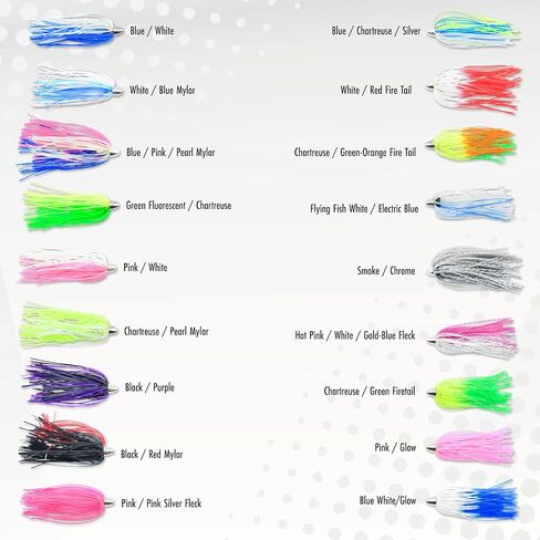 C&H, King Buster Lure, Clear Silver Fleck/Pearl Skirt, 1/8 oz / 3.5 g Head, 2.5 in / 6.35 cm, 3 pc in Saudi Arabia