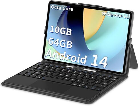 تابلت 10 بوصة أندرويد 14، 10 جيجابايت رام + 64 جيجابايت روم، كمبيوتر لوحي ثماني النواة مع نظام تحديد المواقع العالمي، 8000 مللي أمبير، شاشة 1280 × 800 فل اتش دي، كاميرا مزدوجة 5 ميجابكسل + 8 ميجابكسل، واي فاي، بلوتوث، نظام تحديد المواقع in Kuwait