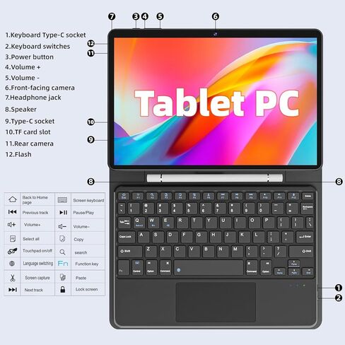 تابلت 10 بوصة أندرويد 14، 10 جيجابايت رام + 64 جيجابايت روم، كمبيوتر لوحي ثماني النواة مع نظام تحديد المواقع العالمي، 8000 مللي أمبير، شاشة 1280 × 800 فل اتش دي، كاميرا مزدوجة 5 ميجابكسل + 8 ميجابكسل، واي فاي، بلوتوث، نظام تحديد المواقع in Kuwait