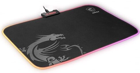 MSI Agility GD60 - RGB Gaming Mouse Pad, Low Friction Textile Surface, Soft Seamed Edges, Anti-Slip Base - 386 x 276 x 4 mm in Saudi Arabia