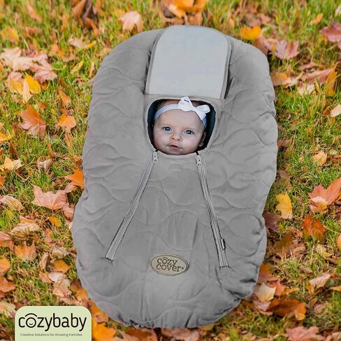 غطاء مريح لمقعد السيارة للرضع (لحاف أسود) - غطاء حاملة الأطفال الرائد في الصناعة والذي تثق به أكثر من 6 ملايين أم في جميع أنحاء العالم للحفاظ على دفء طفلك ودفءه in Kuwait