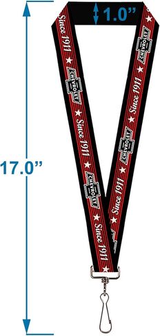 Buckle Down Lanyard-1.0"-Vintage Chevrolet Bowtie Since 1911/stars S in Saudi Arabia