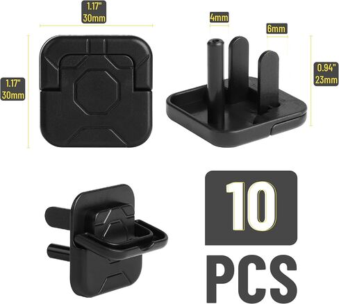 Bates- Outlet Covers Baby Proofing, 10 Pack, 3 Prongs, Plug Covers Baby Proofing, Baby Proof Outlet Covers, Child Proof Outlet Cover, Outlet Plug Covers, Baby Outlet Cover, Childproof Outlet Cover in Saudi Arabia