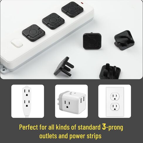 Bates- Outlet Covers Baby Proofing, 10 Pack, 3 Prongs, Plug Covers Baby Proofing, Baby Proof Outlet Covers, Child Proof Outlet Cover, Outlet Plug Covers, Baby Outlet Cover, Childproof Outlet Cover in Saudi Arabia