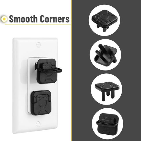 Bates- Outlet Covers Baby Proofing, 10 Pack, 3 Prongs, Plug Covers Baby Proofing, Baby Proof Outlet Covers, Child Proof Outlet Cover, Outlet Plug Covers, Baby Outlet Cover, Childproof Outlet Cover in Saudi Arabia