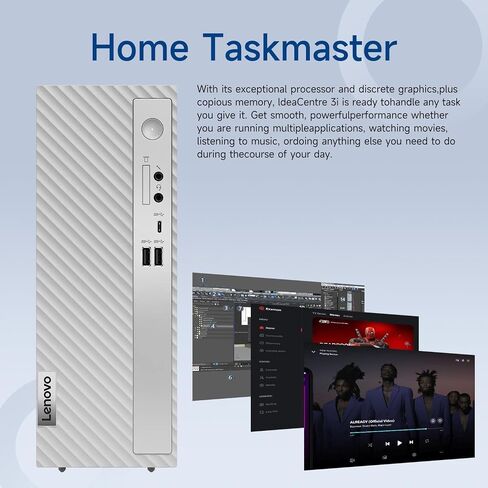 Lenovo IdeaCentre 13th Generation Tower Desktop ، Intel 10 Core I5-13400 Processor ، SD Card Reader ، HDMI ، VGA ، Wi-Fi 6 ، Windows 11 Home (Core I5 ​​Processor ، 32GB RAM | 1TB SSD) in Kuwait