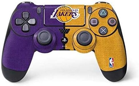 ألعاب Skinit Scenit Gaming متوفرة مع وحدة تحكم PS4 - NBA Los Angeles Lakers Canvas Design in Saudi Arabia
