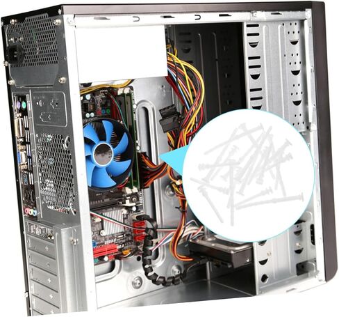 100pcs Computer Case Fan Mounting Screws Noise-reducing Dampers for Pc Cooling Versions Included Easy Installation for Builds in Saudi Arabia