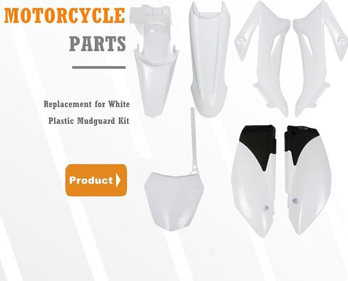Plastic Fender Kit White Body Fairing Cover Replacement for Yamaha TTR110E TTR 110 Trail Bike in Saudi Arabia