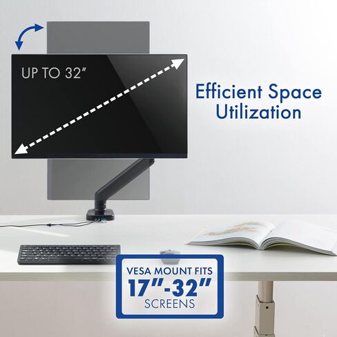 ذراع شاشة LCD Spring مع موانئ USB ومنافذ الوسائط المتعددة لـ: LG 27GL83A-B 27 بوصة ULTRAGEAR QHD IPS 1MS NVIDIA MONTOR in Kuwait