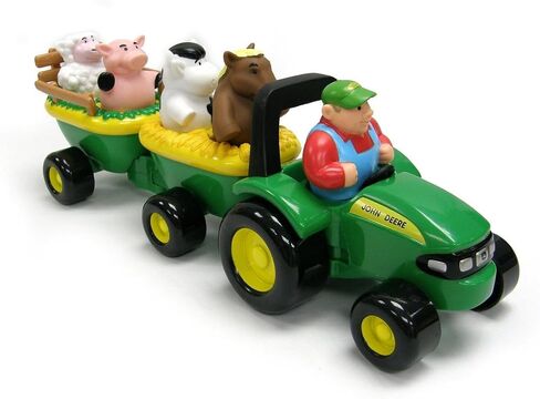 John Deere Animal Sounds Wagon Ride - Grow with Me Toy Ages 12m+ in Saudi Arabia