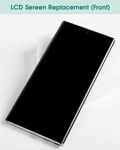 TFT for Samsung Note 10 Plus LCD Screen Replacement for Samsung Galaxy Note 10 Plus LCD Display for Galaxy SM-N975F ، SM-N975U LCD Touch Screen Digitizer Assembly REALL مع إطار (Silver) in Kuwait