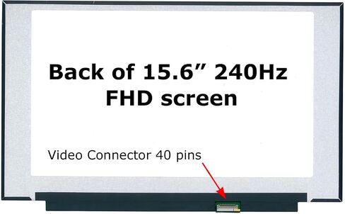 Screenarama استبدال الشاشة الجديدة لـ LQ156M1JW03 (40Pin 240Hz) FHD 1920x1080 IPS LCD LED مع أدوات وشريط in Saudi Arabia